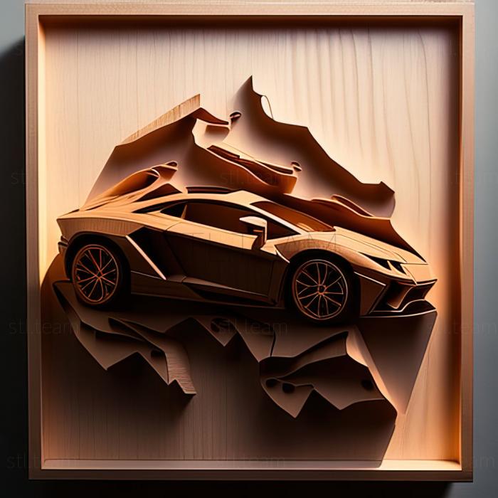 3D model Lamborghini Silhouette (STL)